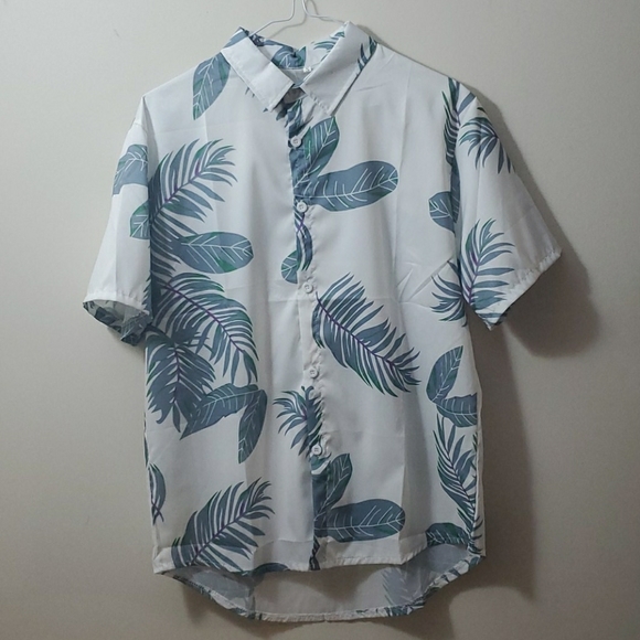 Vintage HAWAIIAN FLORAL SHIRT SLIM FIT SIZE S - Picture 2 of 8